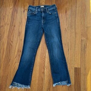 Mother insider crop ankle fray 24